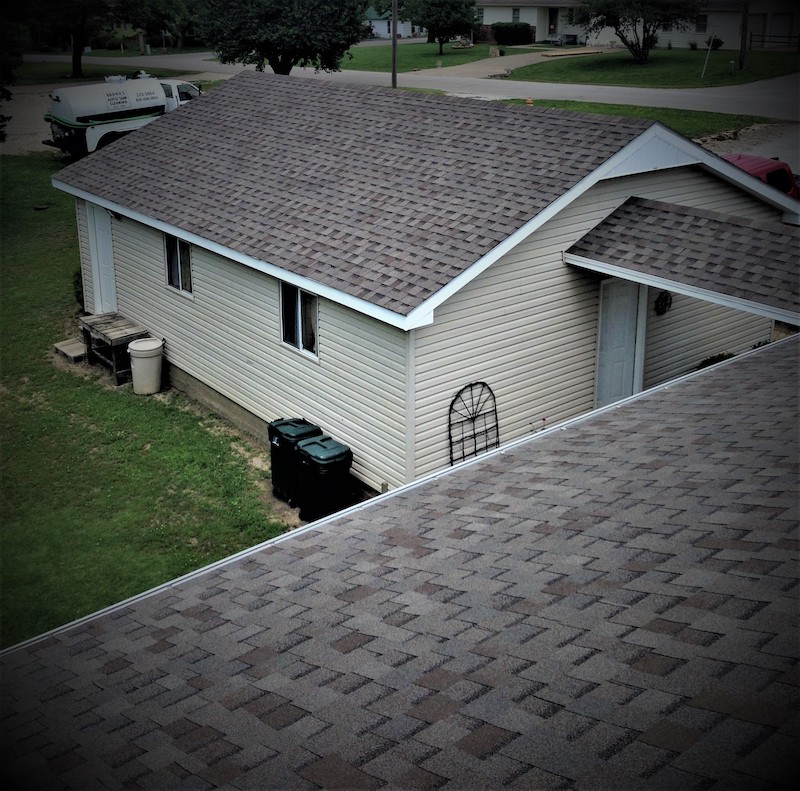 Completed roof replacement by Horizon Contracting